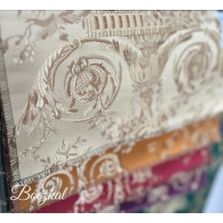 Tkanina stylowa Klasyczna Beżowe Bukiety